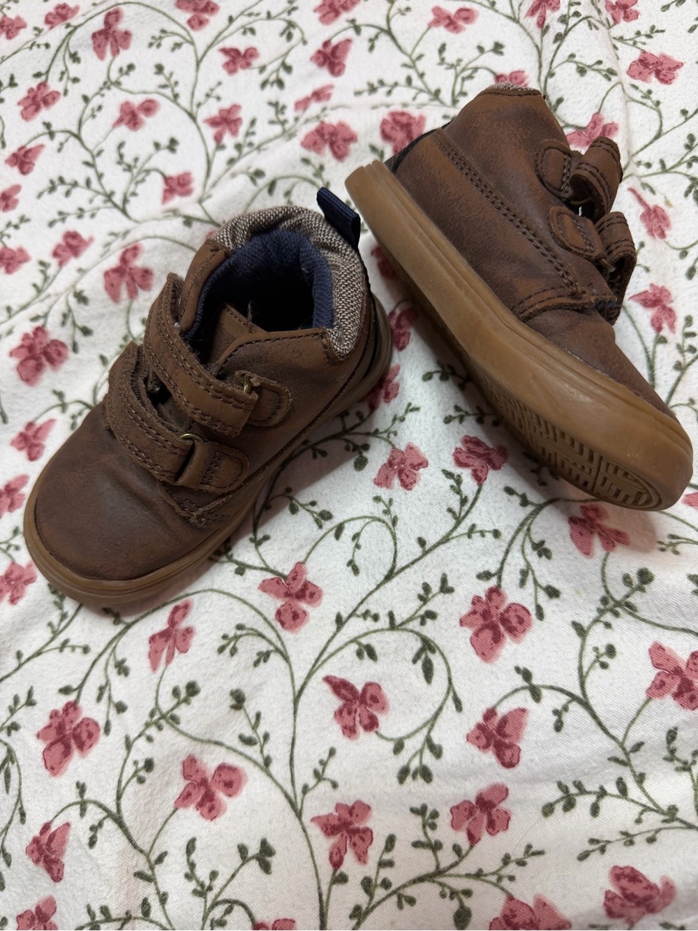 Cat & Jack Brown Toddlers' Double-Strap Sneakers